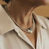 Natūralių Perlų Kaklo Vėrinys