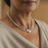 Natūralių Perlų Kaklo Vėrinys