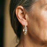 Elegantiški Auskarai, Padengti Aukso Spalva