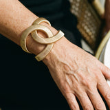 Elegantiška dviguba auksinė apyrankė