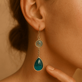 Helle | Auskarai iš mėlynos akmens