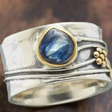 Meditacinis Bohemijos Žiedas su Brangakmeniu